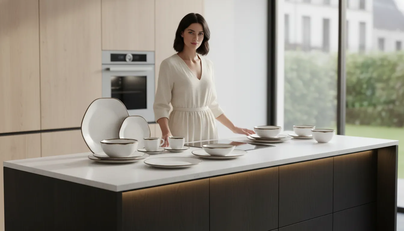 Aparelho de jantar mancha com o tempo?