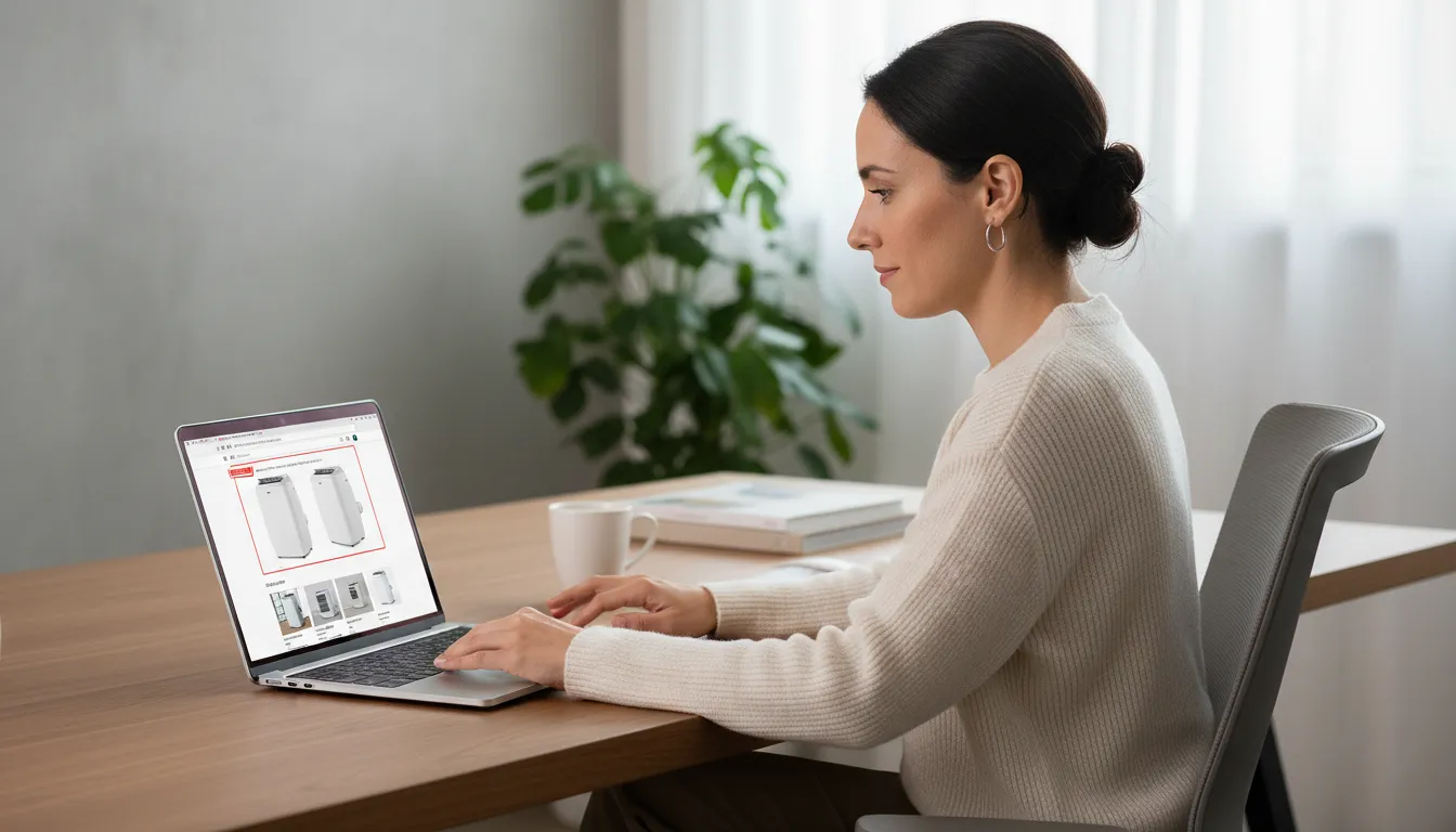 Quantos BTUs um ar-condicionado portátil precisa ter para home office