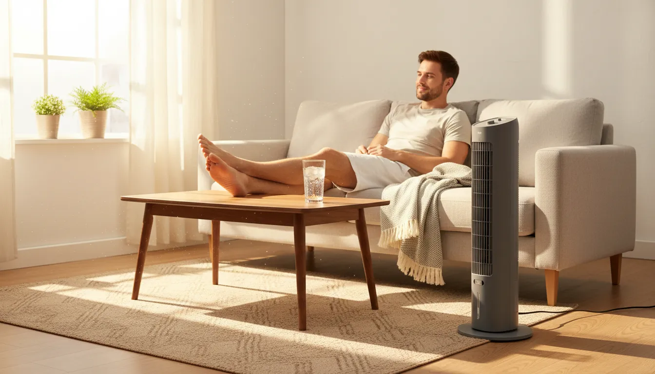 Climatizador de ar digital com funções automáticas