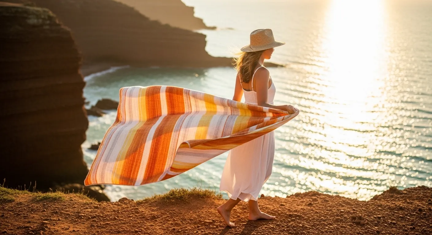 Toalha de praia substitui cadeira ou esteira? Toalha de praia substitui cadeira ou esteira?