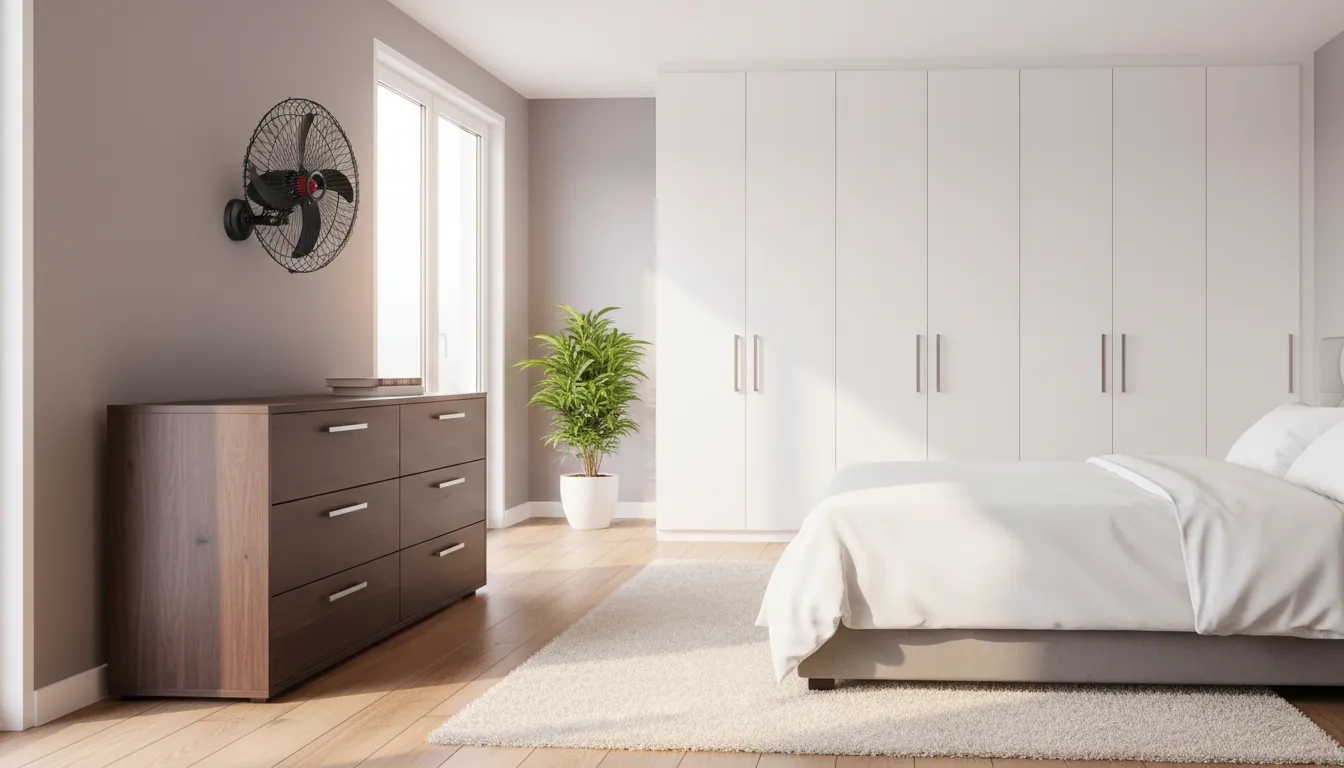 Quantos ventiladores de parede preciso para 40m²?