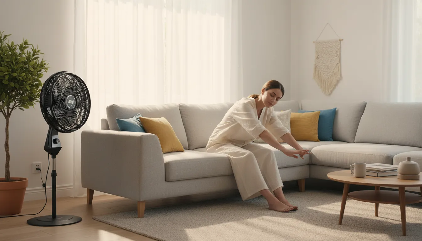 Ventilador de coluna bivolt silencioso para apartamento