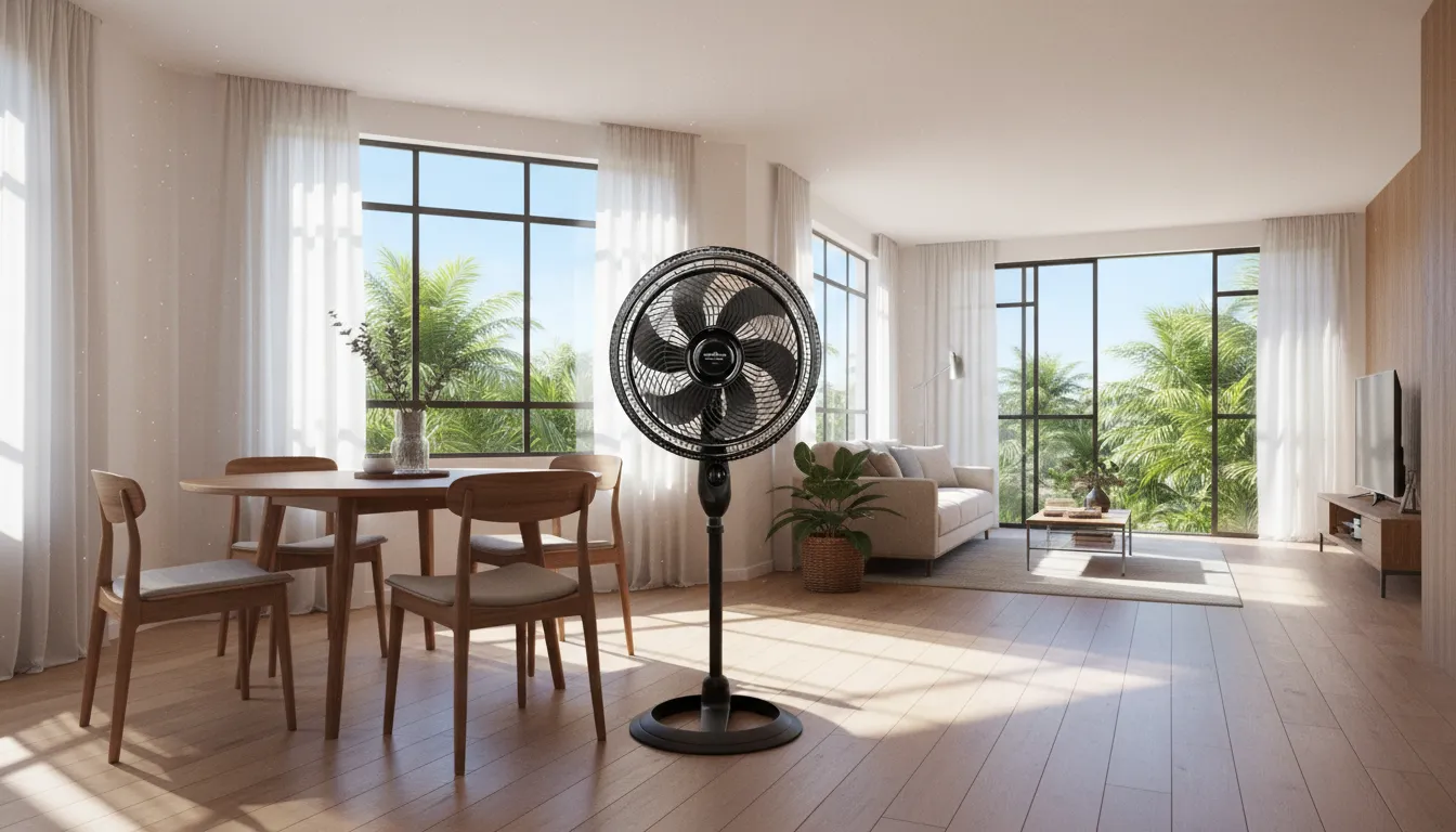 Ventilador de coluna para gato persa que sofre muito com calor — qual circula melhor o ar?