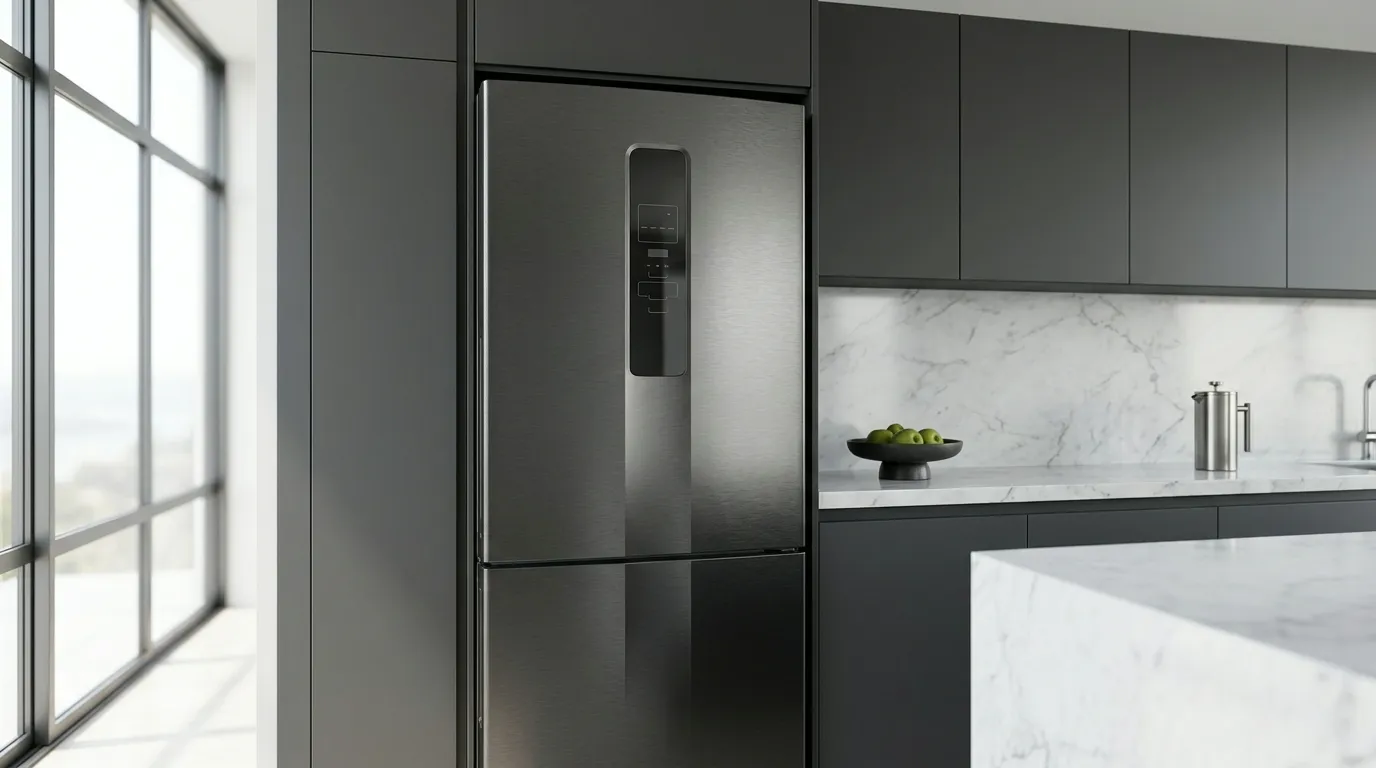 Qual a melhor geladeira inox para família de 5 pessoas com alto consumo diário?