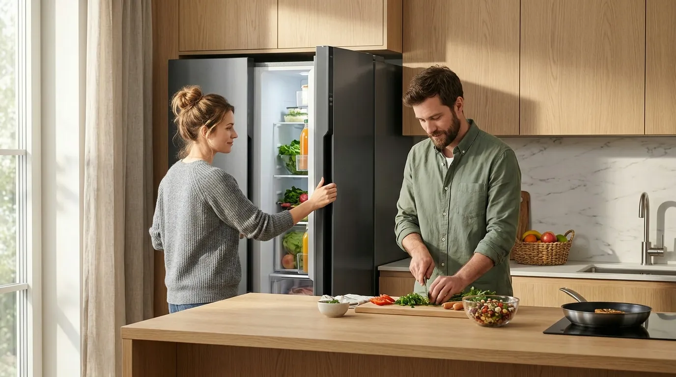 Painel touchscreen em geladeira inox é fácil de usar?