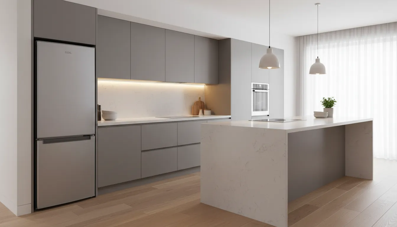 Geladeira inox duplex ideal para solteiros e espaços compactos