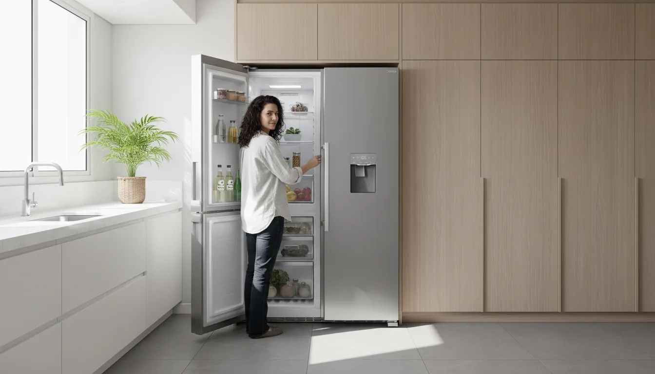 Quais as dimensões de uma geladeira inox de 500 litros? 