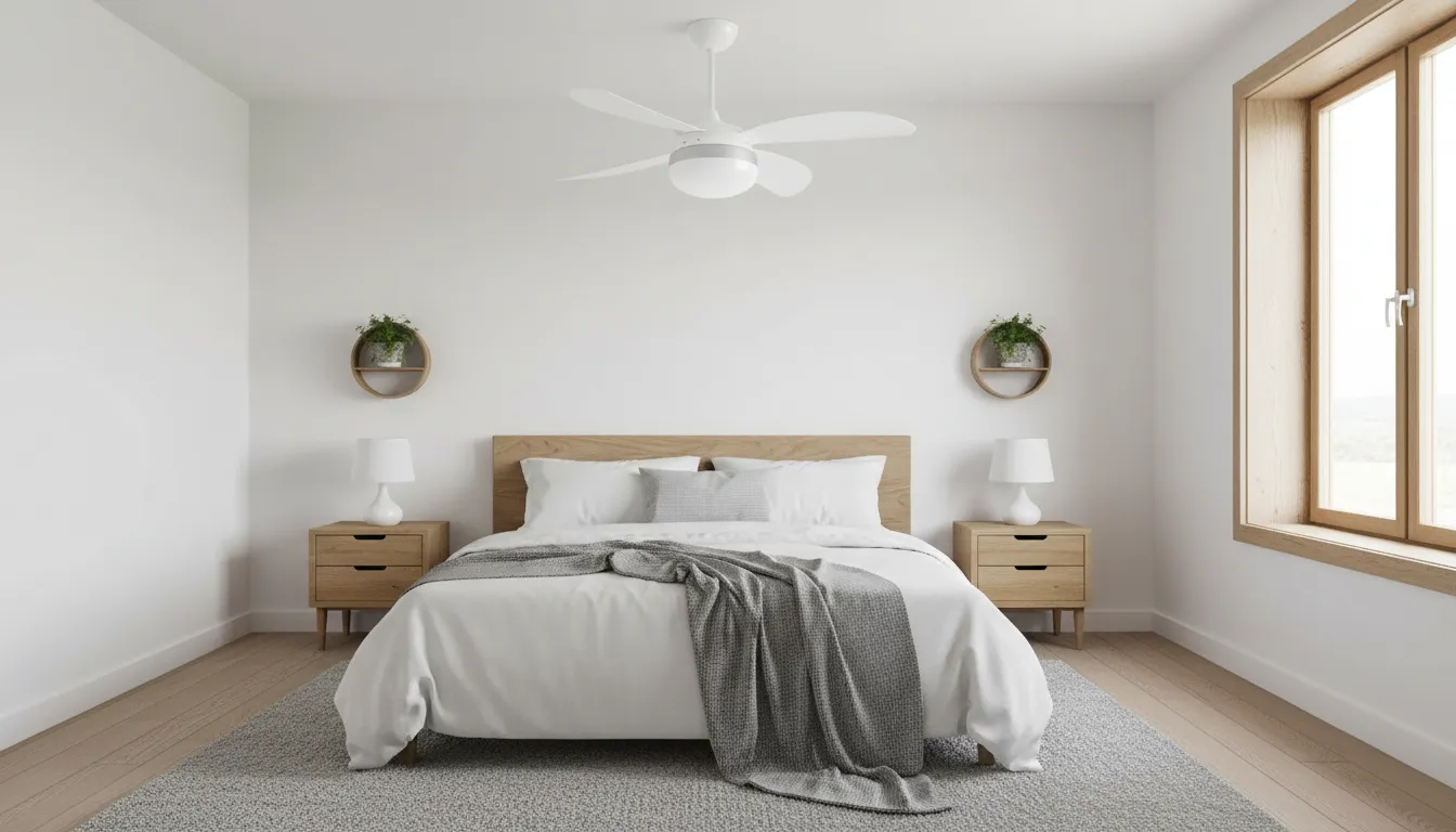 Ventilador de teto moderno: desempenho e economia